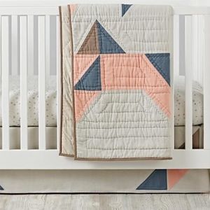 Land of nod pattern casual crib skirt